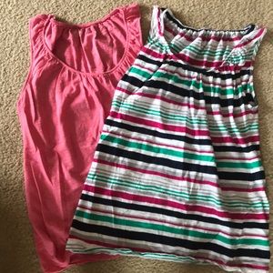 TWO maternity nursing tops size medium EUC